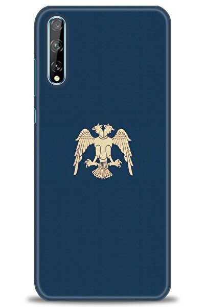 Rulet Aksesuar غطاء متوافق مع هاتف هواوي Y8P HD مطبوع + واقي شاشة سيراميك غير...