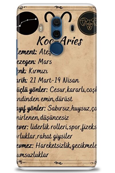 Rulet Aksesuar غطاء متوافق مع هاتف هواوي ميت 10 برو HD مطبوع - غطاء سيليكون م...