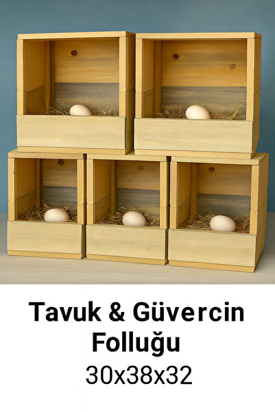 KARAYİĞİT AHŞAP MOBİLYA DEKORASYON Doğal Ahşap Tavuk & Güvercin Folluğu 5x