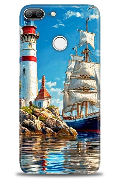 Rulet Aksesuar غطاء متوافق مع هاتف هواوي هونر 9 لايت HD مطبوع - غطاء سيليكون ...