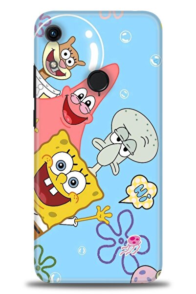 Rulet Aksesuar غطاء متوافق مع هاتف هواوي هونر 8A HD مطبوع - غطاء سيليكون بتصم...