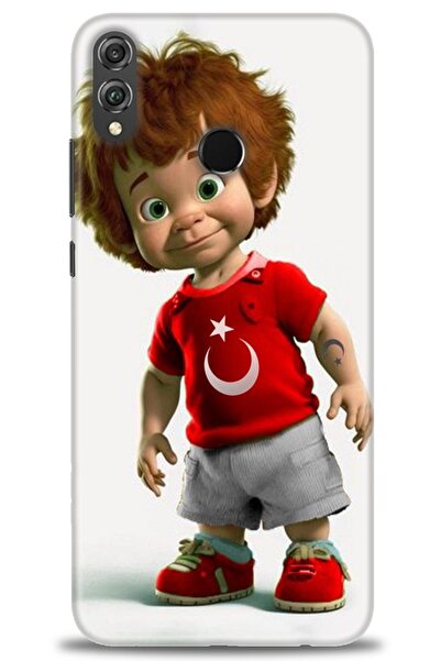 Rulet Aksesuar غطاء متوافق مع هاتف هواوي هونر 8X HD مطبوع - غطاء سيليكون مصمم...