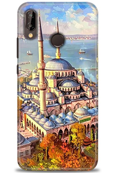 Rulet Aksesuar غطاء متوافق مع هاتف هواوي P20 لايت HD مطبوع - غطاء سيليكون بتص...