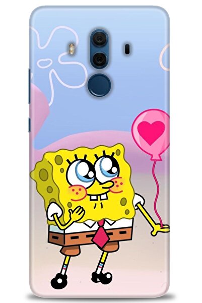 Rulet Aksesuar غطاء متوافق مع هاتف هواوي ميت 10 برو HD مطبوع - غطاء سيليكون م...