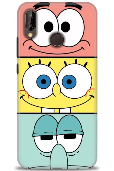 Rulet Aksesuar غطاء متوافق مع هاتف هواوي P20 لايت HD مطبوع - غطاء سيليكون مصم...