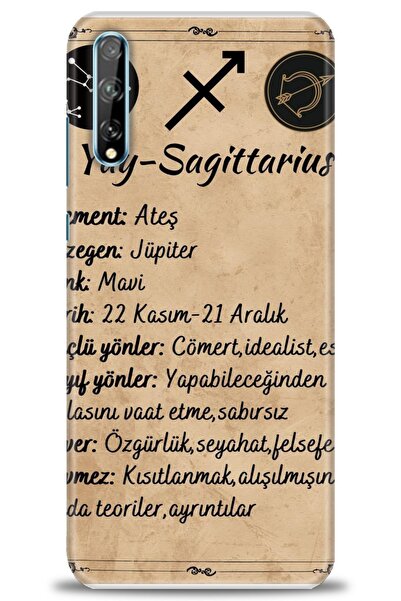 Rulet Aksesuar حافظة متوافقة مع هاتف هواوي Y8P HD مطبوع + واقي شاشة سيراميك غ...