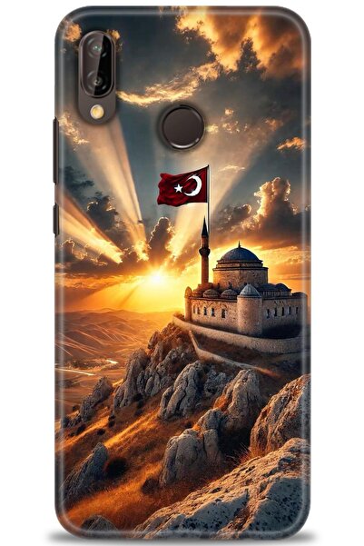 Rulet Aksesuar غطاء متوافق مع هاتف هواوي P20 لايت HD مطبوع - غطاء سيليكون مصم...