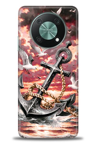 Rulet Aksesuar غطاء متوافق مع هاتف هواوي نوفا Y90 HD مطبوع - غطاء سيليكون بتص...