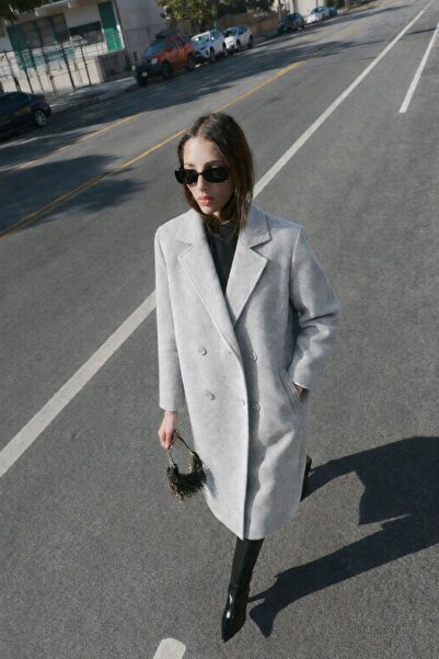 HAKKE Oversize Geniş Kesim Uzun Yünlü Kaşe KABAN