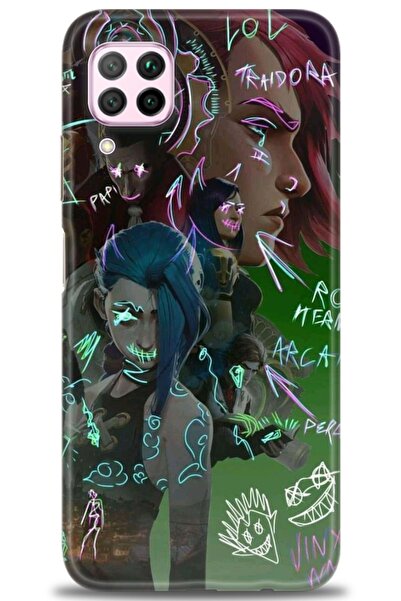 Rulet Aksesuar غطاء متوافق مع هاتف هواوي P40 لايت HD مطبوع - غطاء سيليكون بتص...