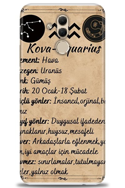 Rulet Aksesuar غطاء متوافق مع هاتف هواوي ميت 20 لايت HD مطبوع - غطاء سيليكون ...