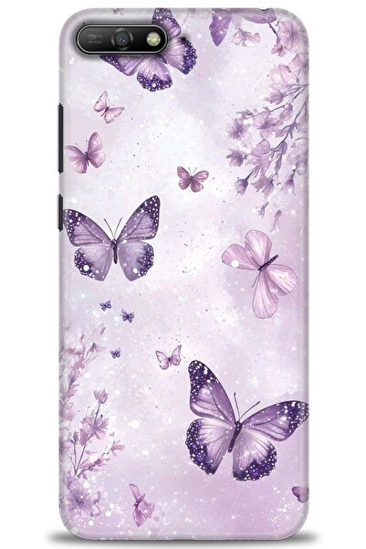 Rulet Aksesuar غطاء متوافق مع هاتف هواوي Y6 2018 HD مطبوع - غطاء سيليكون مصمم...