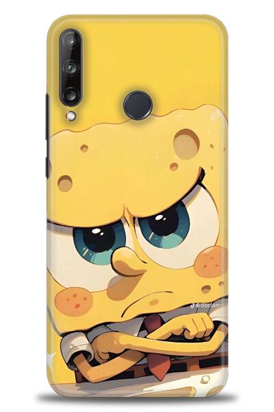 Rulet Aksesuar حافظة متوافقة مع هاتف هواوي P40 لايت E HD مطبوع + واقي شاشة سي...