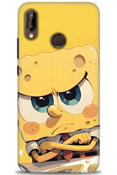 Rulet Aksesuar غطاء متوافق مع هاتف هواوي P20 لايت HD مطبوع - غطاء سيليكون بتص...