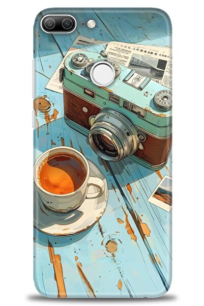 Rulet Aksesuar غطاء متوافق مع هاتف هواوي هونر 9 لايت HD مطبوع - غطاء سيليكون ...