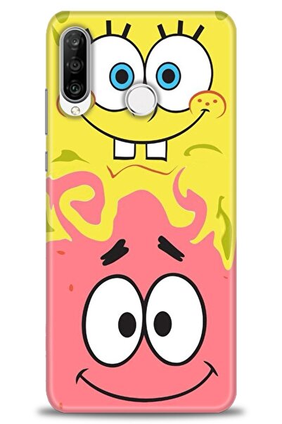 Rulet Aksesuar غطاء متوافق مع هاتف هواوي P30 لايت HD مطبوع - غطاء سيليكون بتص...