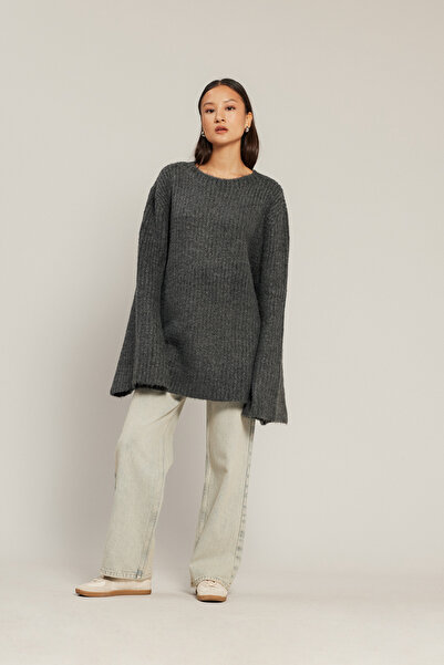 Nisan Pulover tricotat supradimensionat cu decupaje