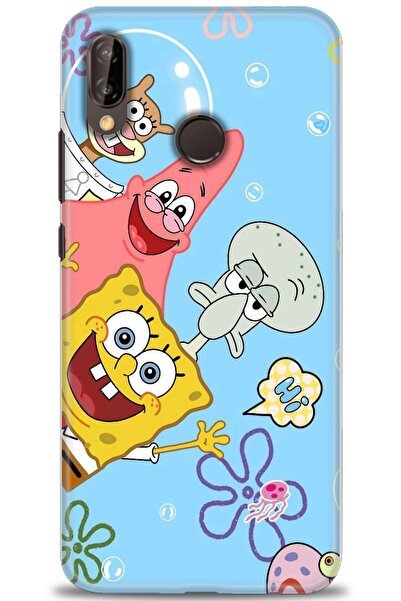 Rulet Aksesuar غطاء متوافق مع هاتف هواوي P20 لايت HD مطبوع - غطاء سيليكون بتص...