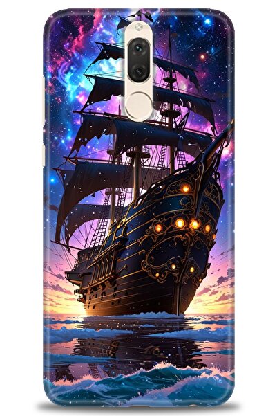 Rulet Aksesuar غطاء متوافق مع هاتف هواوي ميت 10 لايت HD مطبوع - غطاء سيليكون ...