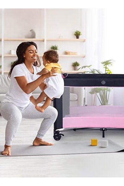 Ominii Portable Baby Play Yard with Carry Bag and Shoulder Strap Baby Playpen