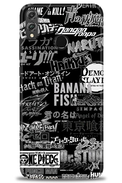 Rulet Aksesuar غطاء متوافق مع هاتف هواوي هونر 8X HD مطبوع - غطاء سيليكون بتصم...