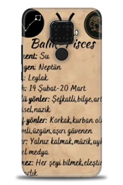 Rulet Aksesuar غطاء متوافق مع هاتف هواوي ميت 30 لايت HD مطبوع - غطاء سيليكون ...