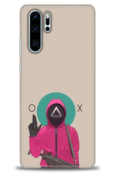 Rulet Aksesuar حافظة متوافقة مع هاتف هواوي P30 Pro HD مطبوع + واقي شاشة سيرام...