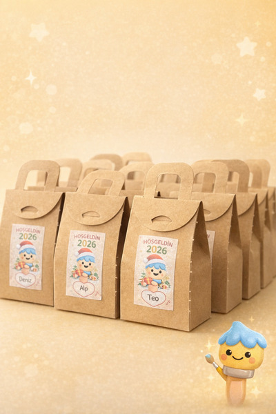 colorbuddie 10'lu Boyanabilir Yılbaşı Cücesi Ağaç Süsü Boyama Kiti – Karne He...