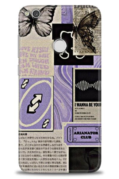 Rulet Aksesuar حافظة متوافقة مع هاتف هواوي P9 لايت 2017 HD مطبوع + واقي شاشة ...