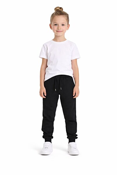 Eşofmancım Унисекс детски едноцветни сезонни панталони за тренировка