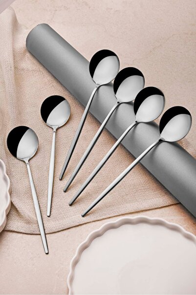 Perotti Common Platinum Stainless Steel 6-Piece Tablespoon Set