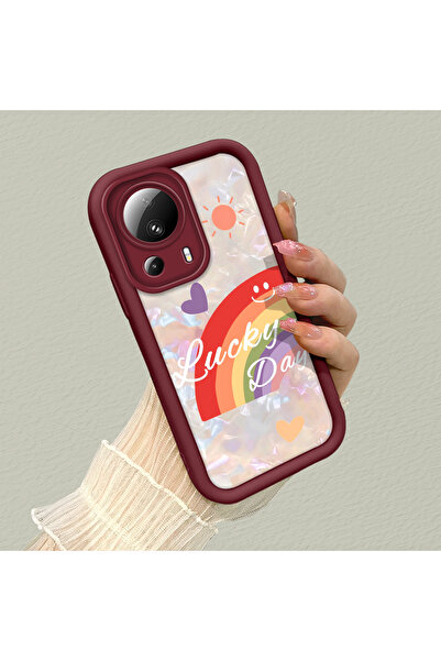 Hontinga حافظة هاتف ملونة من مادة السيليكون المتوافقة مع هاتف Xiaomi Mi 13 Li...