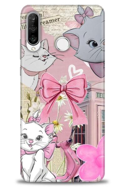 Rulet Aksesuar غطاء متوافق مع هاتف هواوي P30 لايت HD مطبوع - غطاء سيليكون مصم...