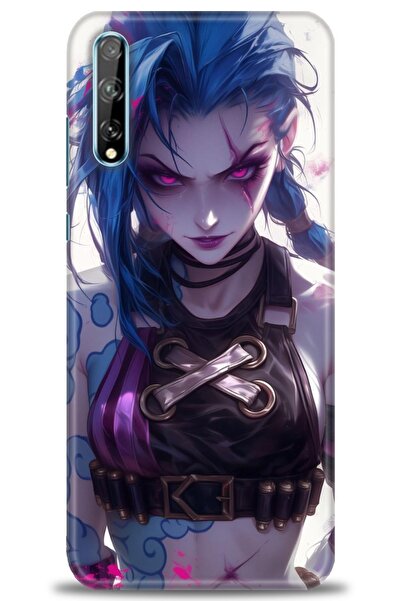 Rulet Aksesuar حافظة متوافقة مع هاتف هواوي بي سمارت اس HD مطبوع + واقي شاشة س...