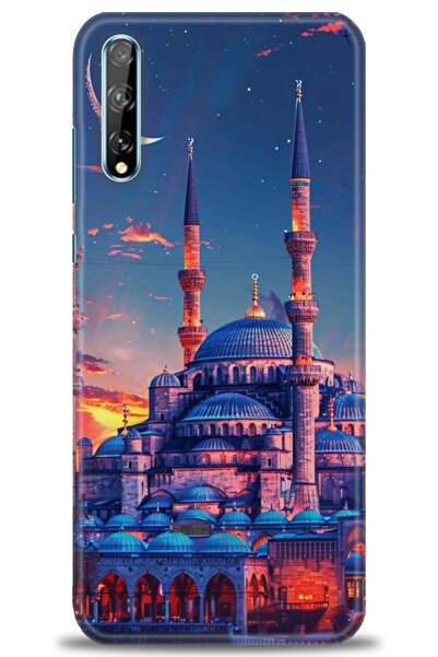 Rulet Aksesuar غطاء متوافق مع هاتف هواوي بي سمارت اس اتش دي مطبوع - غطاء سيلي...