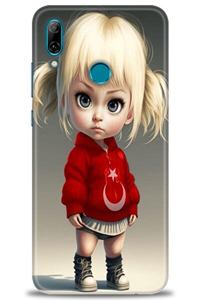 Rulet Aksesuar غطاء متوافق مع هاتف هواوي بي سمارت 2019 HD مطبوع - غطاء سيليكو...