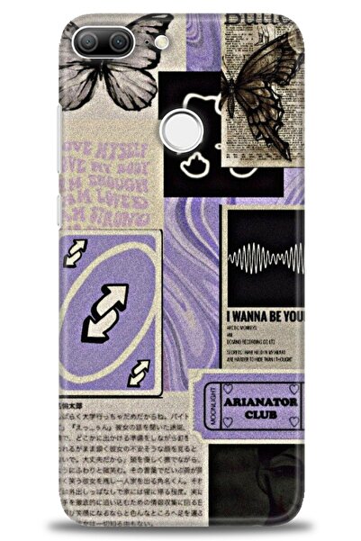 Rulet Aksesuar غطاء متوافق مع هاتف هواوي هونر 9 لايت HD مطبوع - غطاء سيليكون ...