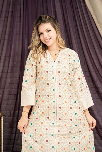 AFandina جلابية حصري بنقشة مميزة | أناقة وفخامة SM -41