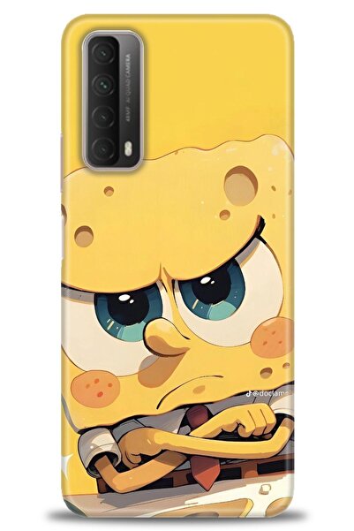 Rulet Aksesuar غطاء متوافق مع هاتف هواوي بي سمارت 2021 HD مطبوع - غطاء سيليكو...