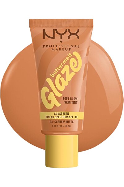 NYX Professional Makeup تنت البشرة باتر ميلت جليز مع عامل حماية من الشمس 30 CASHEW Butta [ أصلية 100% ]