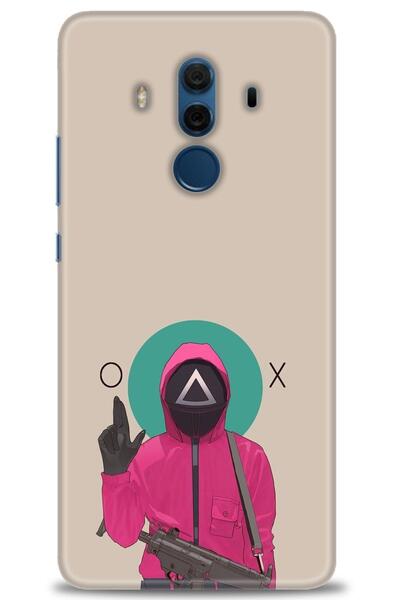 Rulet Aksesuar غطاء متوافق مع هاتف هواوي ميت 10 برو HD مطبوع - غطاء سيليكون م...