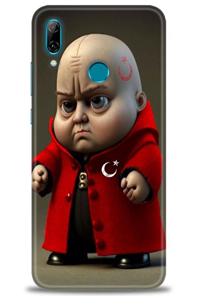 Rulet Aksesuar غطاء متوافق مع هاتف هواوي بي سمارت 2019 HD مطبوع - غطاء سيليكو...