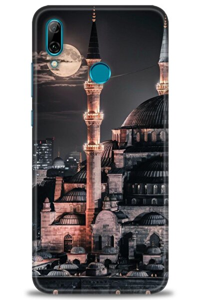 Rulet Aksesuar غطاء متوافق مع هاتف هواوي بي سمارت 2019 HD مطبوع - غطاء سيليكو...