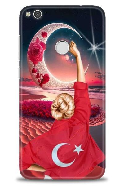 Rulet Aksesuar غطاء متوافق مع هاتف هواوي P9 لايت 2017 HD مطبوع - غطاء سيليكون...