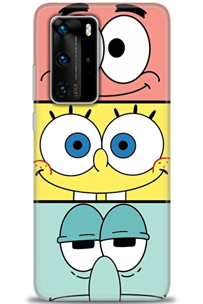 Rulet Aksesuar غطاء متوافق مع هاتف هواوي P40 Pro HD مطبوع - غطاء سيليكون مصمم...