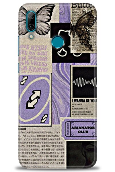 Rulet Aksesuar غطاء متوافق مع هاتف هواوي بي سمارت 2019 HD مطبوع - غطاء سيليكو...