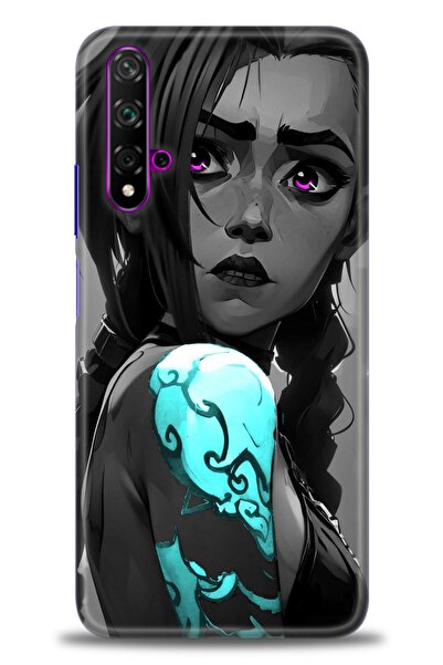 Rulet Aksesuar غطاء متوافق مع هاتف هواوي نوفا 5T HD مطبوع - غطاء سيليكون مصمم...