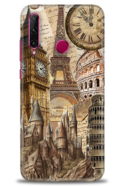 Rulet Aksesuar غطاء متوافق مع هاتف هواوي هونر 20 لايت HD مطبوع - غطاء سيليكون...