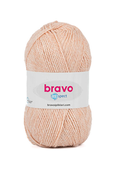 Bravo Respect - 57 Σομόν - 100g / 230m Κλωστή πλεξίματος Βαμβακερό ακρυλικό