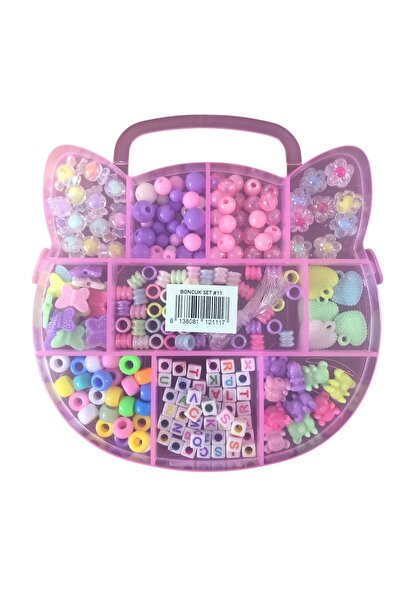 Yumuşakkeçe Set de fabricare de bijuterii cu mărgele pentru copii – Jucărie educațională pentru realizarea de brățări și coliere (cu geantă de transport)